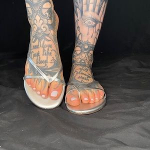 Silver Strappy Sandal